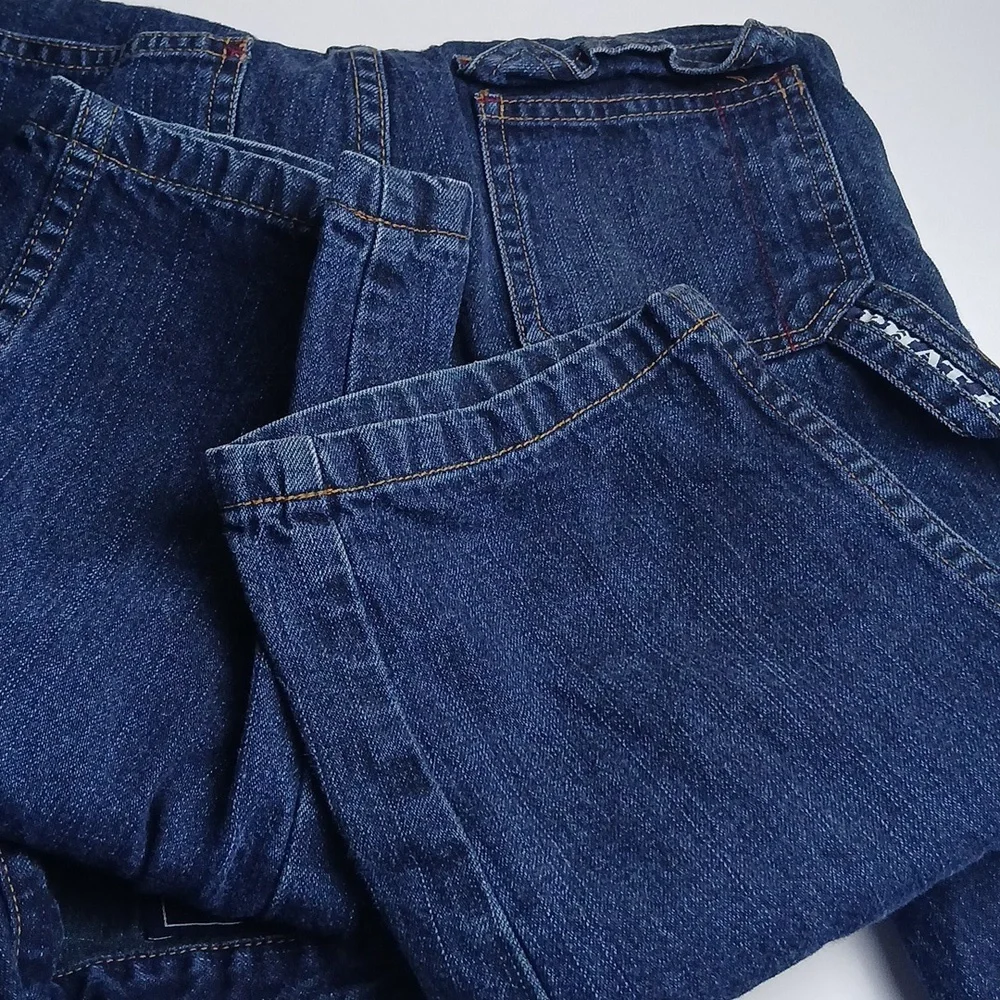 RARE Vintage 90s Phat Farm‎ Denim Jumpsuit One Piece Coveralls 4 KIDS